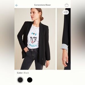 NWOT Antropologie Cartonnier Cornerstone Blazer